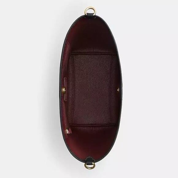 NWT Coach CT803 Leather City Large Bucket Bag Gold/Black - Picture 9 of 10